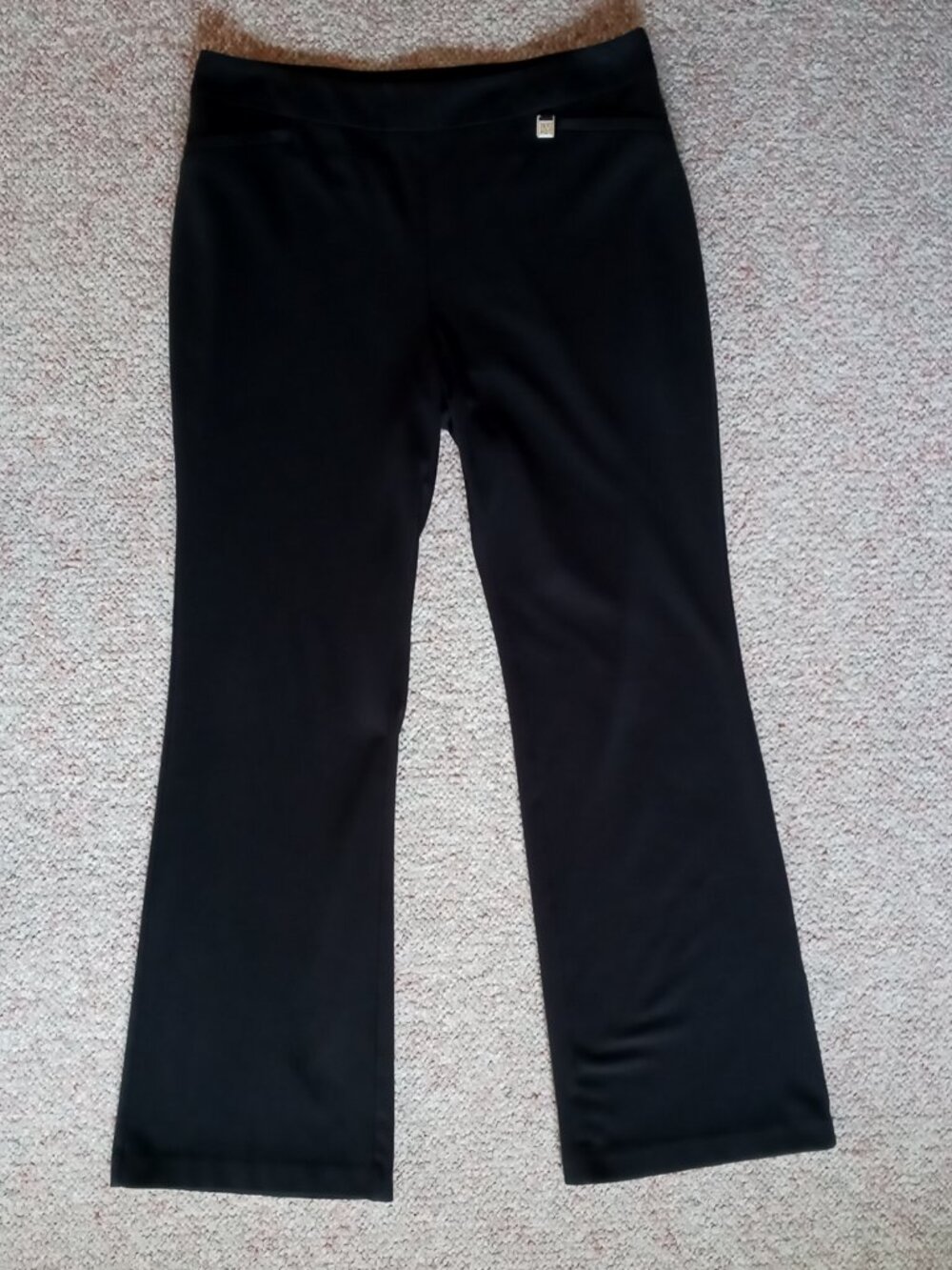 New York & Co. 7th Ave Suiting Collection Black Bootcut Pants Women's Sz L NICE! - Picture 2 of 16